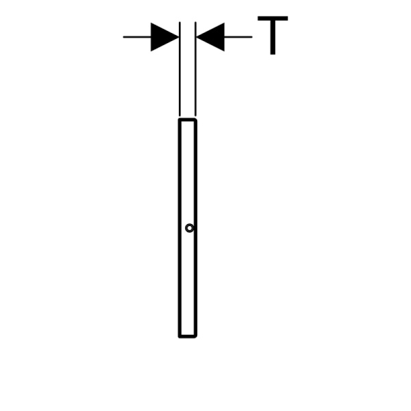 Защитная крышка Geberit Sigma, с креплением на винтах: Матированный, с легкоочищаемой поверхностью 115.764.FW.1