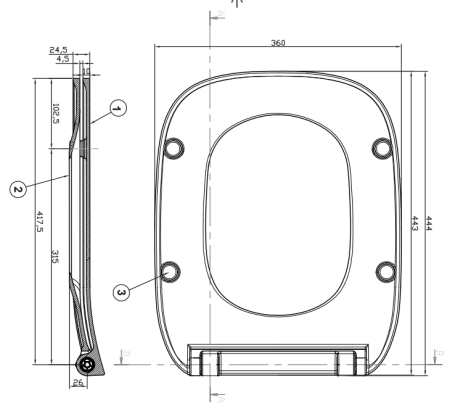 Крышка для чаши Roca Debba Soft Close, тонкая 8019D2003