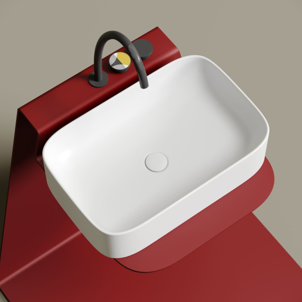 Раковина накладная (60,5х38) Ceramica Nova ELEMENT CN6053MW матовая