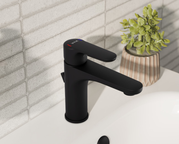 Смеситель для раковины VitrA Root Round A4270636EXP, черный матовый