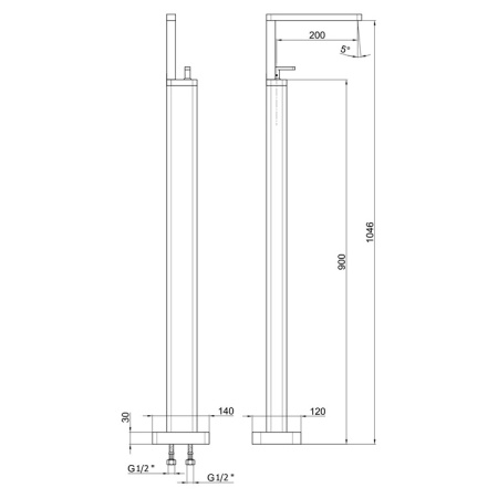 Смеситель для раковины Webert Living LV832101015, хром
