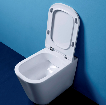 Унитаз напольный приставной безободковый Kerasan Tribeca 511801 без сиденья