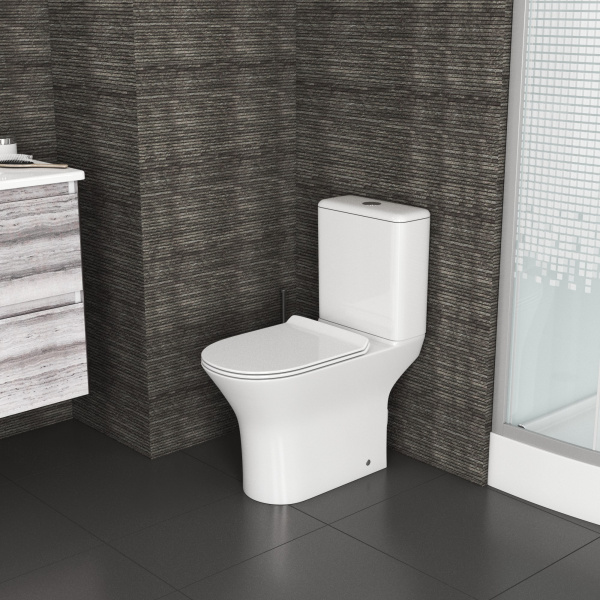 Унитаз напольный безободковый Grossman  GR-4443S с сиденьем микролифт