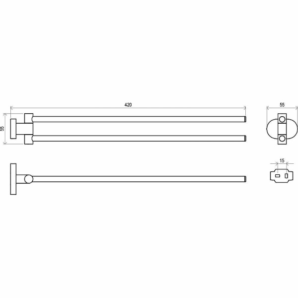 Набор аксессуаров Ravak Chrome 70508025