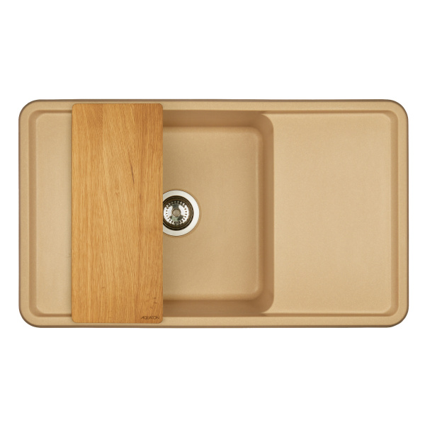 Кухонная мойка Aquaton Беллис 87 1A724832BS260 латте