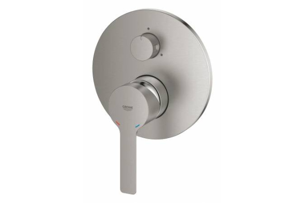 Смеситель однорычажный с переключателем на 3 положения GROHE Lineare New 24095 DC1 (24095DC1) суперсталь