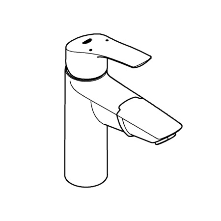 Смеситель для раковины с выдвижной лейкой Grohe Eurosmart 23976 003 (23976003) хром 