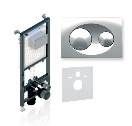 Инсталляция Koller Pool Alcora ST 1200 с клавишей GRACE Chrome Alcora ST 1200+ GRACE Chrome