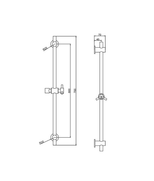 Стойка для душа D&K (DC1005501)