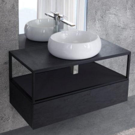 Вставка в дно металлического каркаса под раковину CEZARES CADRO 50-100/50-MENS-NERO