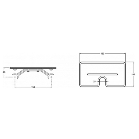Полка Jacob Delafon Metro E24316-NF