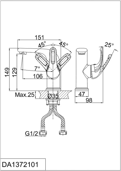 Комплект смесителей D&K Rhein Eucharius DA1370003SET