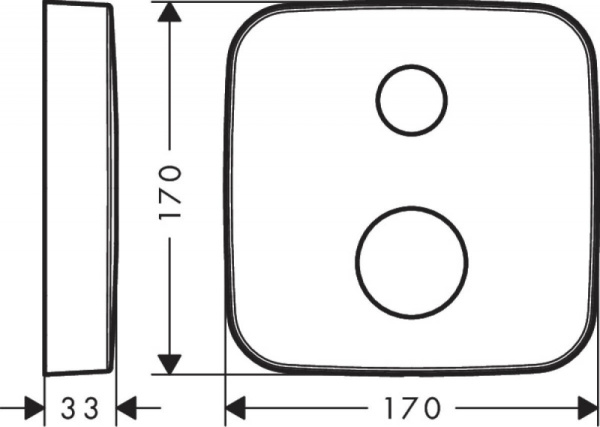 Декоративная накладка на смеситель для ванны AXOR 14972000