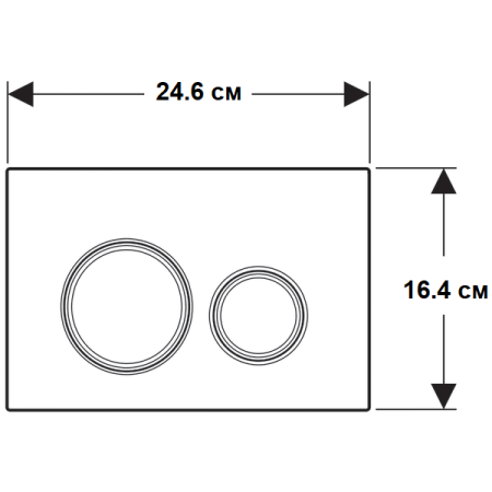 Клавиша смыва Geberit Sigma 21 115.650.JM.1