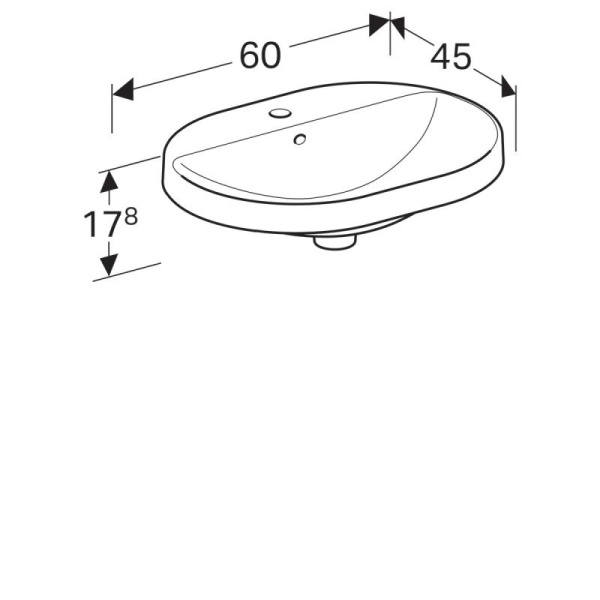 Раковина подвесная Geberit Variform 500.732.01.2