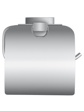 Держатель для туалетной бумаги с крышкой WONZON & WOGHAND FLAT, хром WW-9726