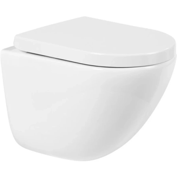 Унитаз подвесной безободковый BelBagno AMANDA BB051CHR без крышки