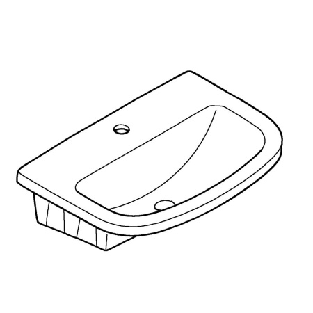 Накладная раковина (55x42) Grohe  Bau Ceramic 39422 000 (39422000)