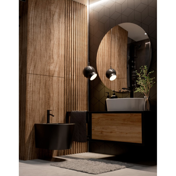 Биде подвесное AQUAme AQM2101MB матовое черное