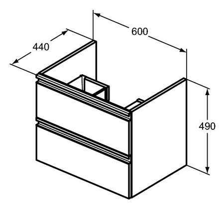 Тумба под раковину Ideal Standard Tesi 60 см T0050PU