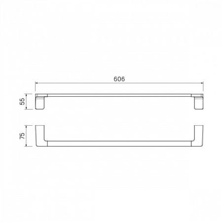 Полотенцесушитель одинарный IDDIS Slide нержавеющая сталь (SLIBS10i49)