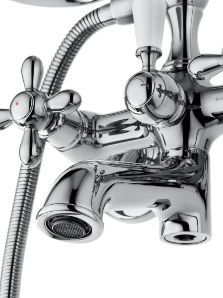 Смеситель для ванны с душем WONZON & WOGHAND RETRO, хром WW-88639020-CR