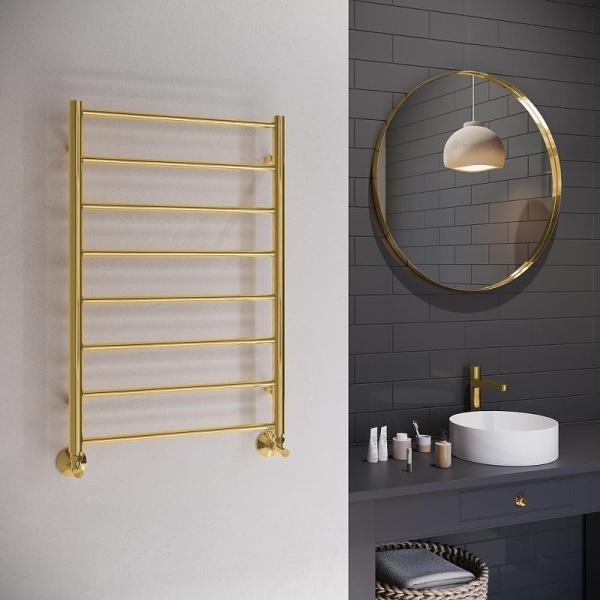 Полотенцесушитель водяной (50х80) П8 Terminus АВРОРА 4670078566270 золото