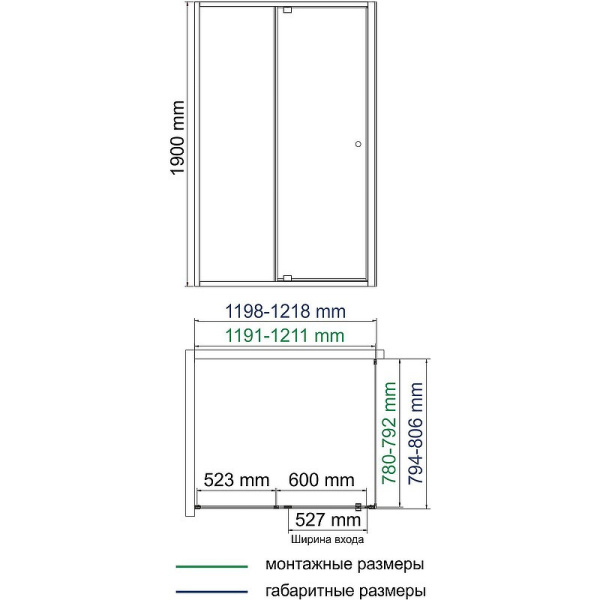 Душевой уголок WasserKraft Aula 11P06