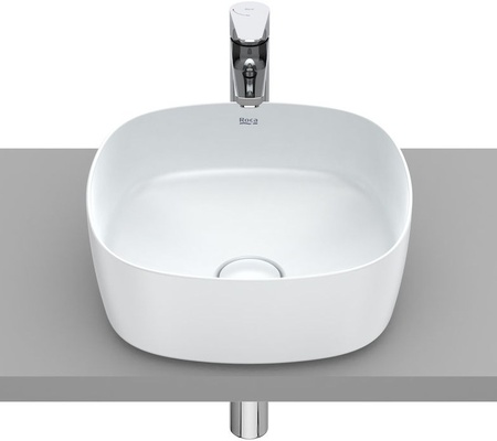 Раковина накладная (37х37) Roca Inspira soft 327502630 жемчужный