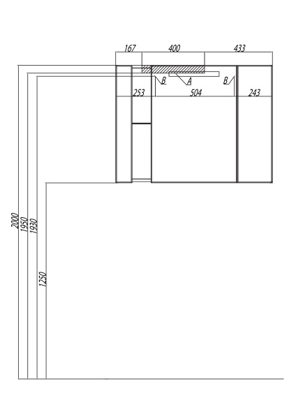 Зеркальный шкаф Aquaton Марко 100 белый 1A190402MO010
