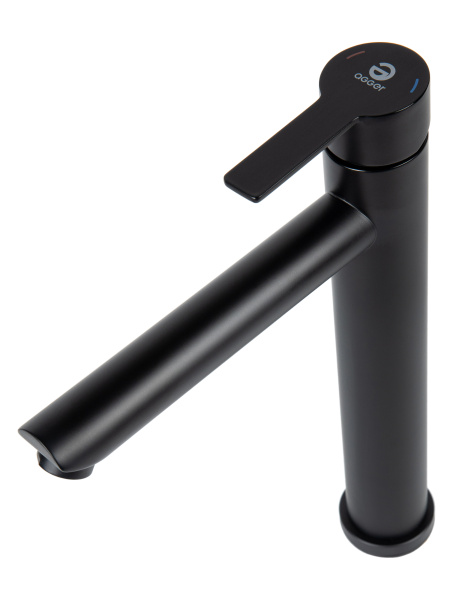 Смеситель для накладной раковины однорычажный высокий Agger Easy A3112144 черный матовый