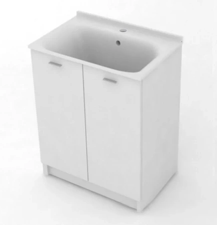 Комплект для постирочной с сифоном Kerasan Aquadom 9166K3N*1 белый матовый 