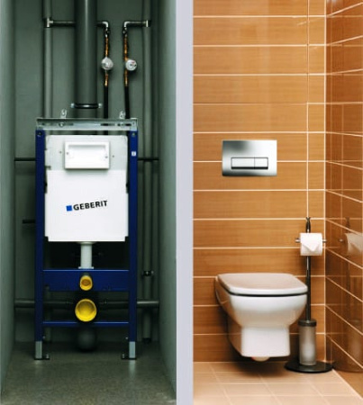 Инсталляция для унитаза Geberit Duofix Plattenbau Delta 51 UP100 458.125.21.1