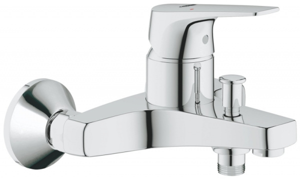 Смеситель однорычажный для ванны Grohe BauFlow  23756 000 (23756000) хром Смеситель однорычажный для ванны Grohe BauFlow  23756 000 (23756000) хром