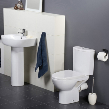 Унитаз напольный безободковый Cersanit PARVA Clean On 011 3/6 DPL EO S-KO-PA011-3/6-COn-DL-w