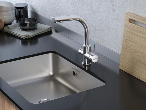 Смеситель для кухни с подключением к фильтру  Paulmark Essen Es213011-CR