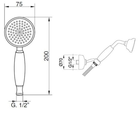 Душевой набор Cezares APHRODITE-KD-01