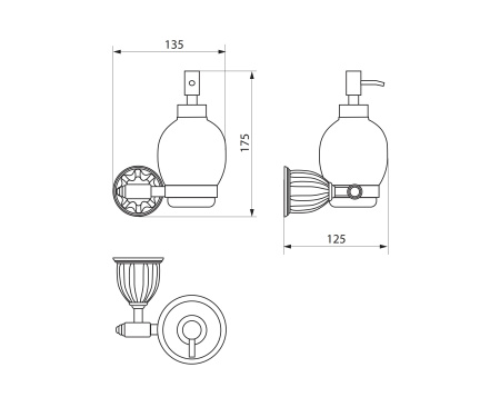 Дозатор жидкого мыла RUSH Socotra ST12810