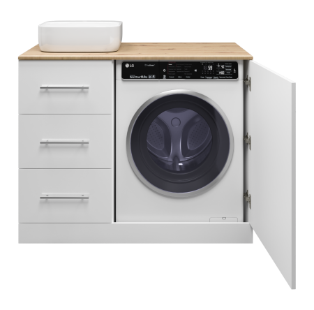 Тумба под стиральную машину Misty Респект 110  левая Э-Рес01110-13ЯЛ