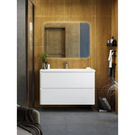 Тумба без раковины Art&Max Sanremo AM-Sanremo-1000-2C-SO-BL белый глянец