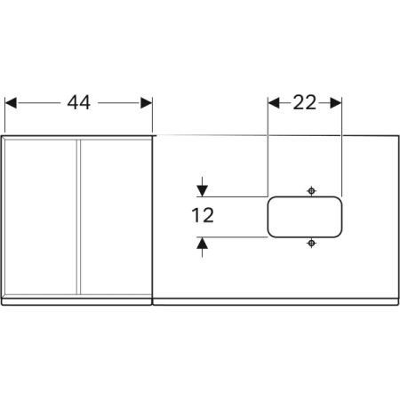 Шкафчик для накладной раковины Geberit Citterio 500.565.JJ.1