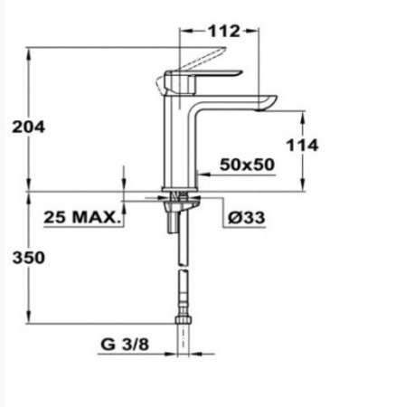 Смеситель для раковины Teka Formentera 62346120NC