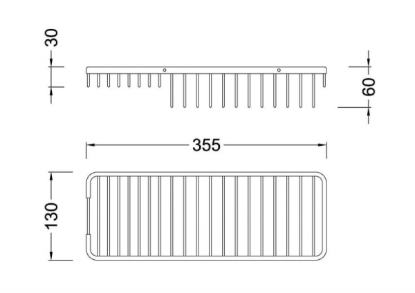 Полка Timo Nelson 150079/00 chrome