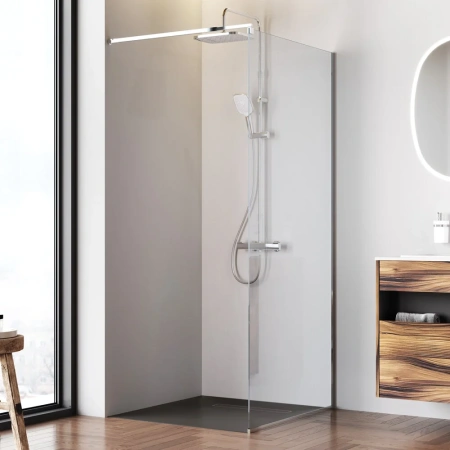 Душевая перегородка 100 см Am.Pm Func W84WI-100-F1-BTE черный