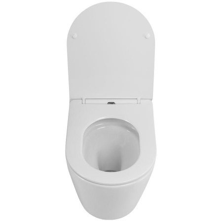 Унитаз подвесной безободковый Art&Max Tito AM2380CHRV/SC с сиденьем Микролифт