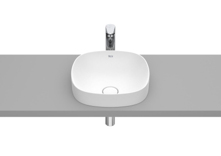 Раковина накладная (37х37) Roca Inspira soft 32750R620 белый матовый