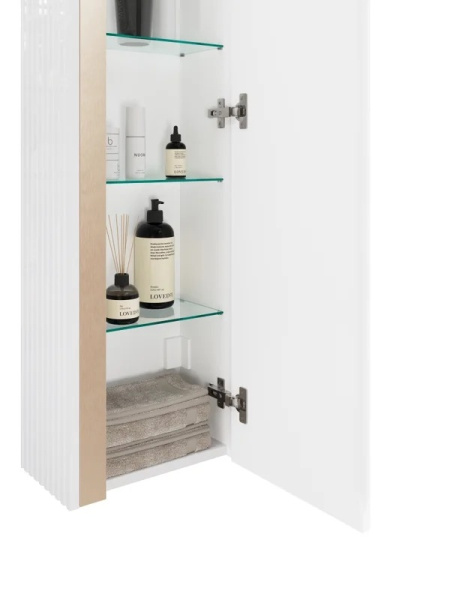 Пенал подвесной 35 см Jorno Filoro Fil.04.120/P/W/JR белый глянец