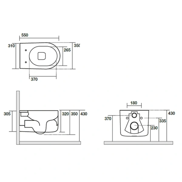 Унитаз подвесной безободковый Kerasan Nolita 531401 белый глянец, без сиденья