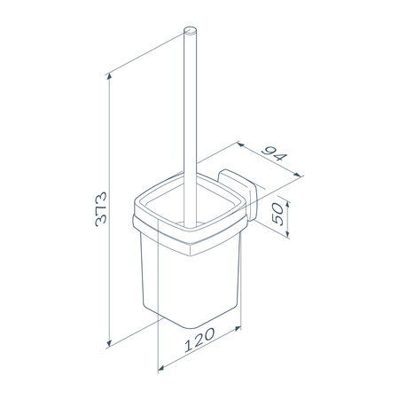 Стойка с туалетной щеткой Am.Pm Gem A9033422