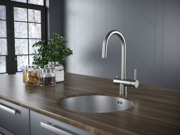 Смеситель для кухни с подключением к фильтру  Paulmark Heller He213218-SS